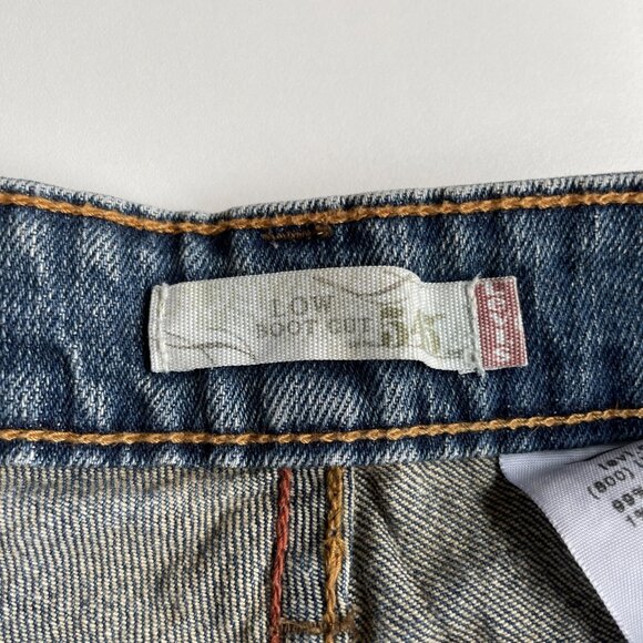 Vintage Y2K Levi’s 545 Jeans Women’s 14M Low Rise Boot Cut Denim Jeans Stretch - Picture 7 of 14